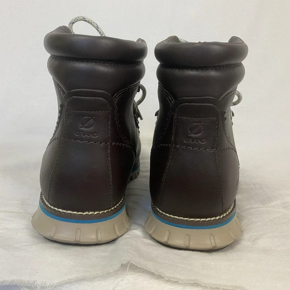 Cole Haan Zerogrand Waterproof Hiking Boots Mens 9.5 Brown Leather C33960